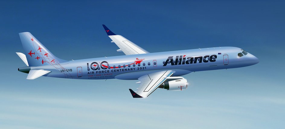 Alliance Airlines RAAF Centenary livery design by Lila Design